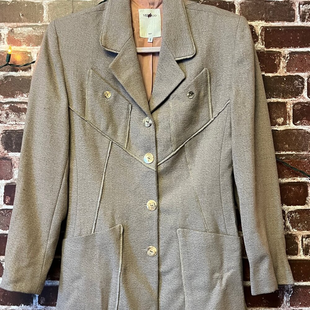 Vertigo Paris Wool Blend Jacket - Made in France - Size S